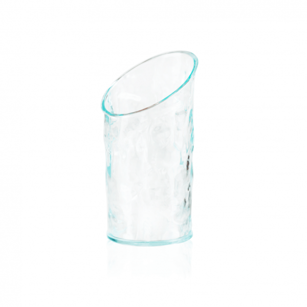 【食品容器】玻璃紋 斜口杯